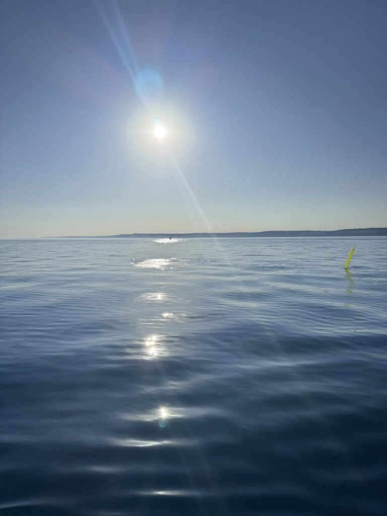 sunset over the sea